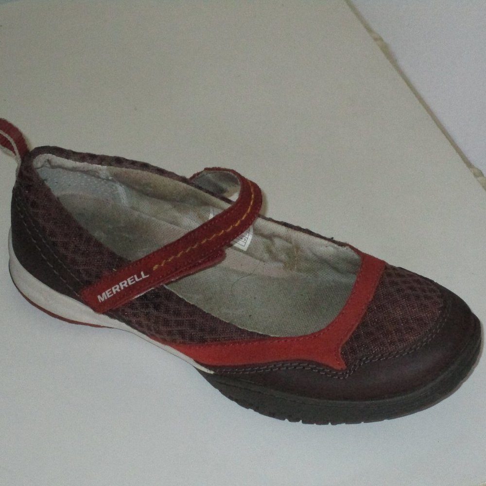 Merrell "Arabian Spice" Womens Brown Rust Mary Jane Flat Sneaker Loafer -7.5M